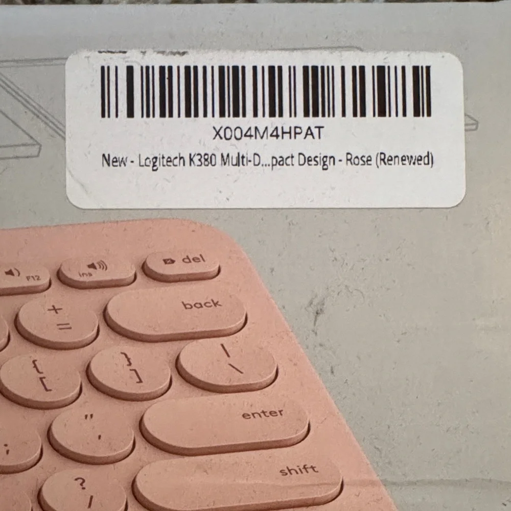 Logitech K380 Multi-Device Keyboard in Pink